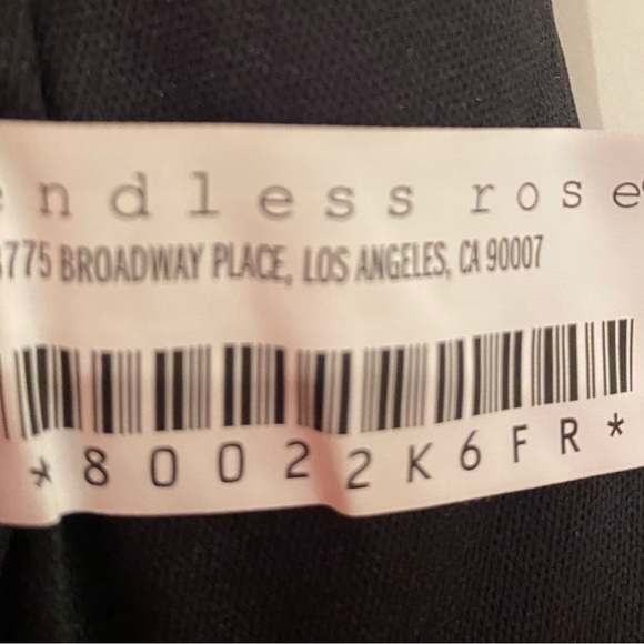 Endless Rose Fringed Black Skirt Lined Size Small New - Picture 9 of 10